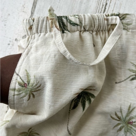 Laua Silk Pants Size Large Tropical Vacation Palm Prints‎ - Picture 9 of 16